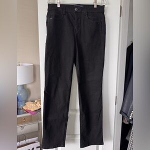 Democracy Women’s Black Jeans- Straight leg Size 10 Tall